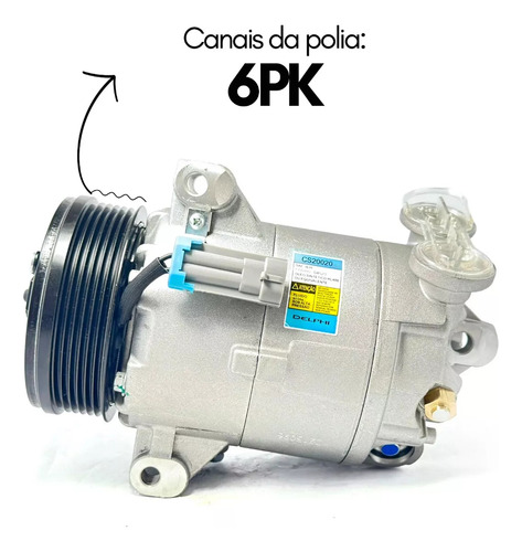 Compressor De Ar Delphi S10 2.4 / 2.8 Original Troller T4