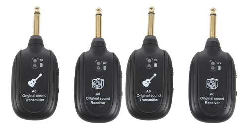 2x Receptor Transmisor Inalámbrico De Guitarra