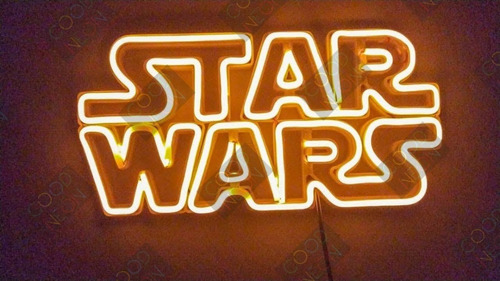 Star Wars Cartel Neon Led Personalizados