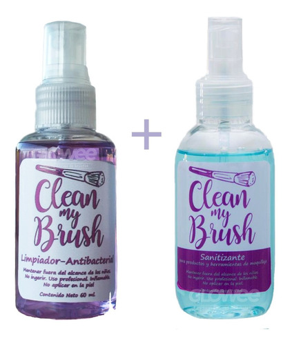 Kit Limpia Brochas + Sanitizante Maquillaje - Clean My Brush