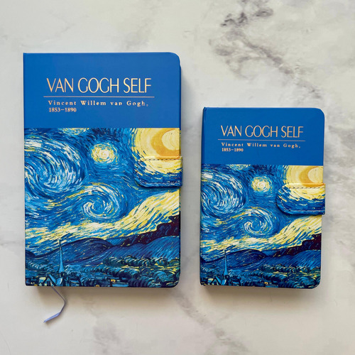 Libreta Van Gogh Grande Con Imán - Varios Diseños