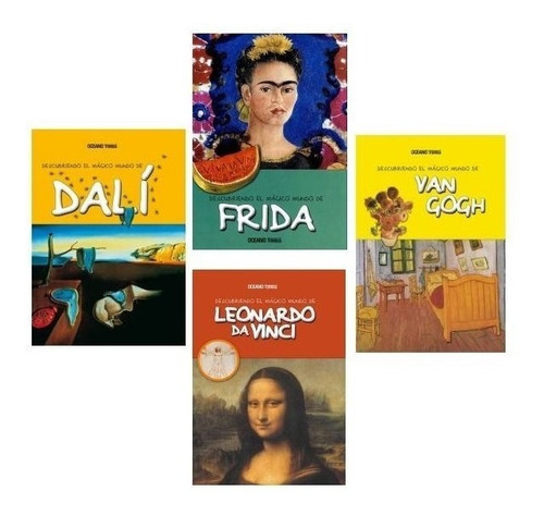 Pack Infantil Dali + Frida + Da Vinci + Van Gogh (4 Libros)