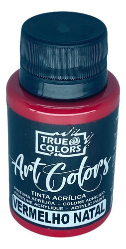 Tinta Acrilica Artcolors Artesanato True Colors 60ml - Cores Cor Vermelho natal