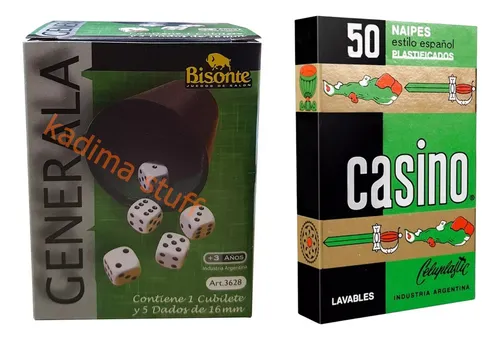 Juegos De Mesa Clásicos Generala + Naipes Cartas Españolas