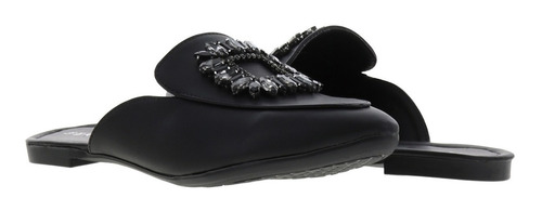 Imagen 1 de 4 de Flats De Moda Estilo Mules De Pedrería Mujer Dama