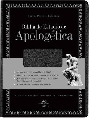 Biblia De Estudio De Apologetica, Negro Imitacio (importado)