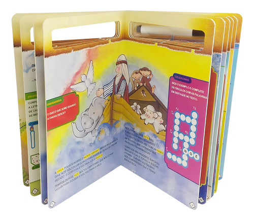 História Bíblica e Passatempos-Esc.Apague: Arca de Noé, de Marques, Cristina. Editorial Todolivro Distribuidora Ltda. em português, 2019