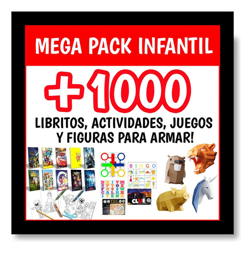 Kit Imprimible 1000 Libros Colorear Pintar Para Niños