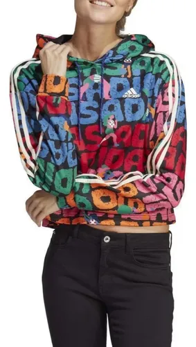 Moletom adidas florido hot sale feminino