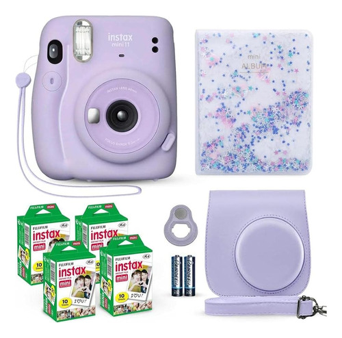 Fujifilm Instax Mini 11 Instant Camera Lilac Purple + Fuji F