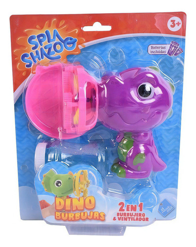 Burbujero Dinosaurio Con Accesorio El Duende Azul Color Violeta