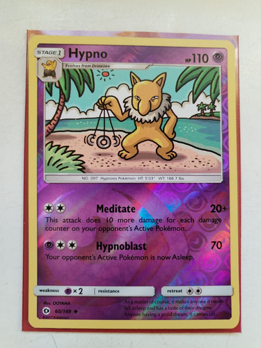 Hypno - 60/149 - Uncommon Reverse Holo Pokemon Tcg