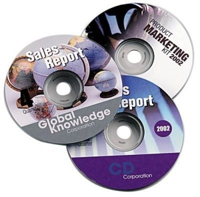 Imagen 3 de 6 de 50 Etiquetas Para Cd / Dvd + Software Para Toda Impresora