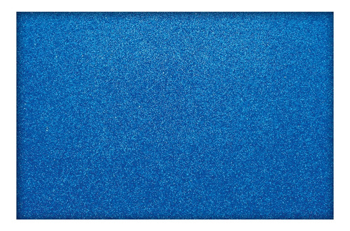 Goma Eva Glitter 40x60 Cm X 2mm Azul 10 Unidades Hand