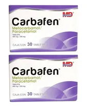 Comprar Dos Cajas De Carbafen Metocarbamol Paracetamol 30 Tabs Cu