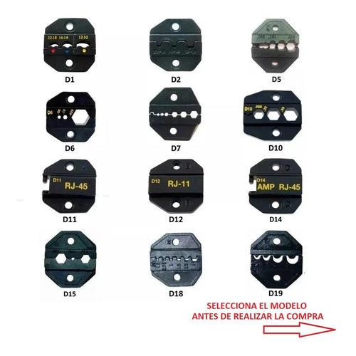 Imagen 2 de 4 de Mordazas Intercambiables Pata Crimpeadora Proskit Cp-371