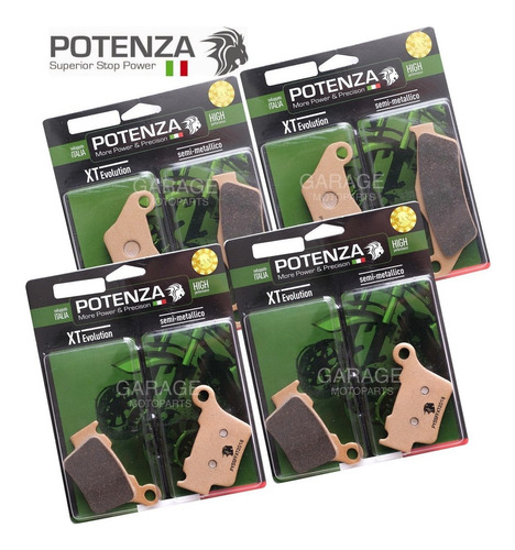 Kit Pastilha Potenza  Ktm Exc-f350 15-18 4 Jogos Duas Trocas