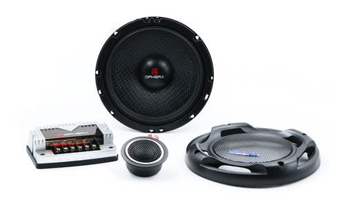 Alto Falante Kit 2 Vias 6pol Ophera 90 Watts Rms Cor Preto