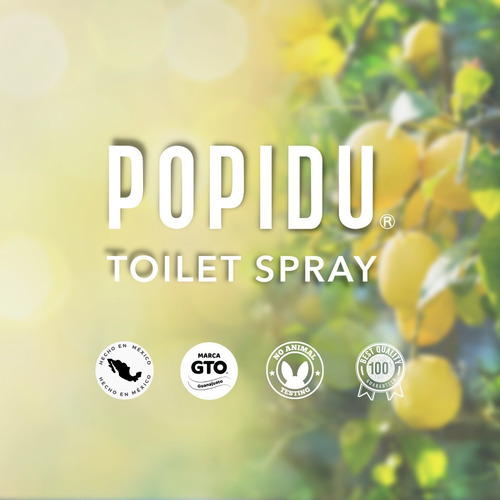 Imagen 6 de 6 de Aromatizante Para Baño Wc Portátil Popidu Limón Elimina Olor
