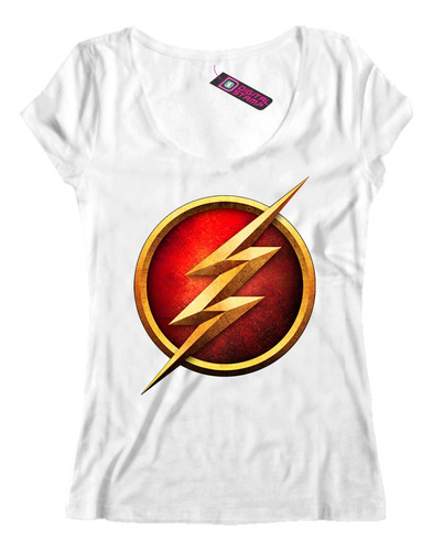 Remera Mujer The Flash Serie Tv Logo Rayo S30 Dtg Premium