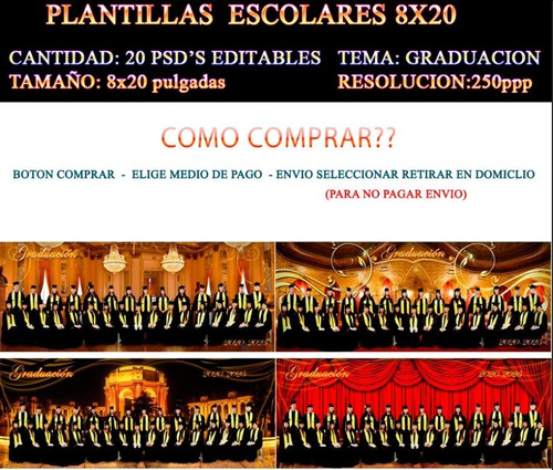 20 Plantillas Panoramicas 8x20 Psd Editables