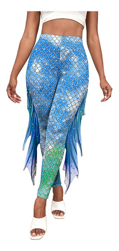 Pantalones De Caderas, Pantalones De Sirena Estampados