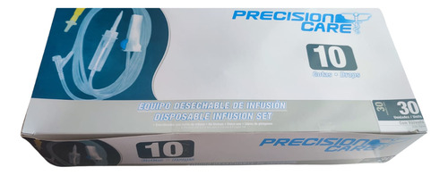 Equipo De Infusión Macrogoteo Con Válvula X 30 Unidades
