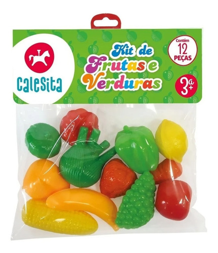 Imagen 2 de 4 de Kit De Frutas Y Verduras De Juguete Infantil Calesita 209 Ed