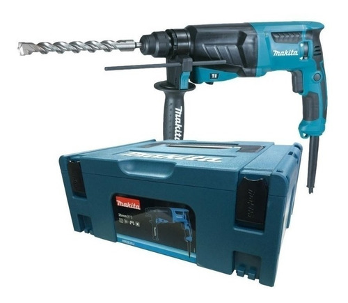 Rotomartillo electroneumático Makita HR2630J turquesa con 830W de potencia 220V