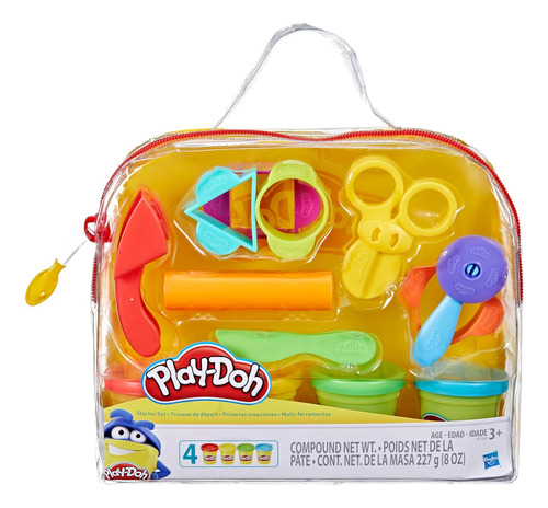 Juego De Inicio Play Doh Multicolor 4 Frascos