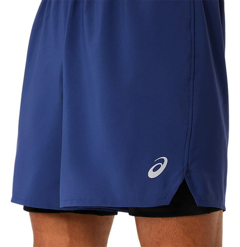 Short Con Licra Running Asics Road 2 En 1 7inc