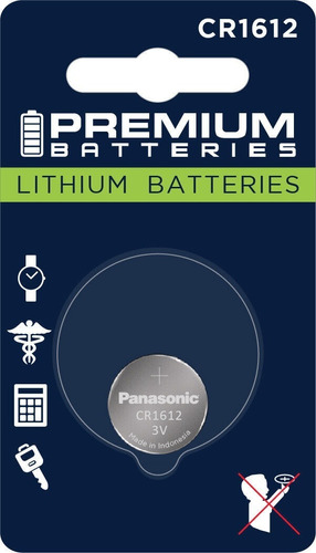 1 Unidad Cr1612 Panasonic Lithium 3v 100% Original 