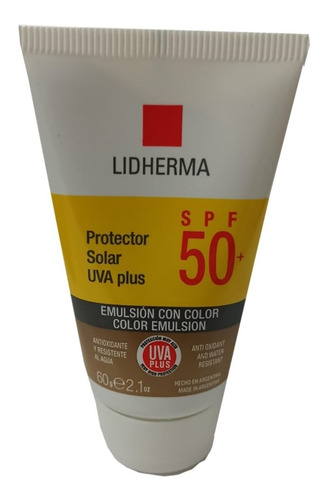 Protector Solar Facial Crema Uva Plus Spf 50+ Color Lidherma
