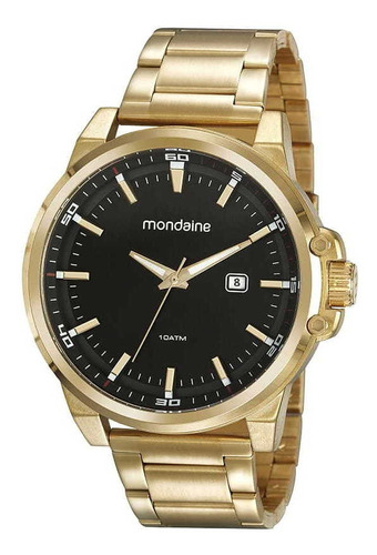 Relógio Mondaine Masculino Dourado 32163gpmvds1
