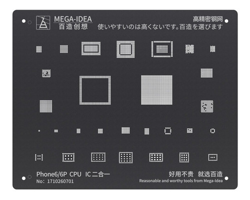 Stencil Reballing iPhone 6 6 Plus Cpu Ic Mega Idea Qianli 
