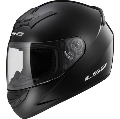 Casco Moto Ls2 Ff352 Negro Brillante Rookie Rider Pro 