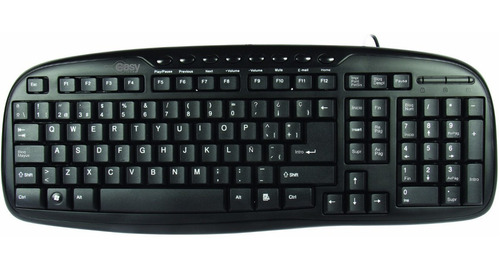 Teclado Multimedia Easy Line Usb-negro Español Mod.el-993384