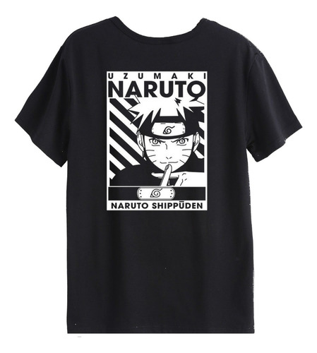 Remera Naruto B&w  Estampada Frase Camiseta Diseño