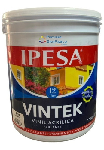 Ipesa Vintek 12 Años 4l. Vinilica Lavable Mejor Que Comex