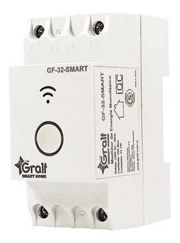 Interruptor Inteligente Wi-fi Riel Din Gralf 32a Med Consumo