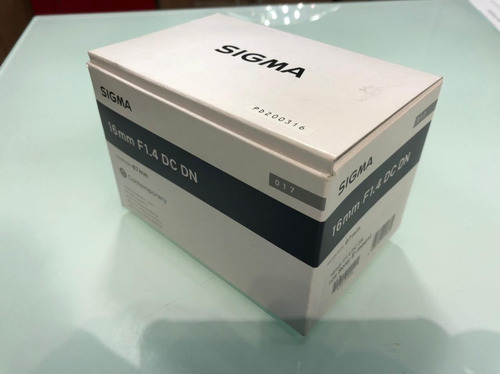 Imagem 3 de 9 de Sigma 16mm F/1.4 (novo) Sony Dc Dn E-mount Sony Envio Rapido