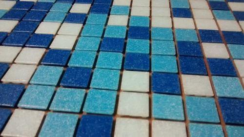 Imagen 6 de 8 de Venecitas Biseladas Mix 2x2 Celestes Y Azul Biseladas