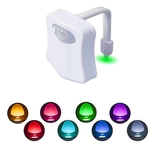 Luz Led Para Inodoro Wc Baño Con Sensor De Movimiento - 8 C