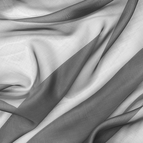 Tela Voile 1 Metro X 3,0 Ancho Ideal Cortinas Decoracion Gris Medio Liso