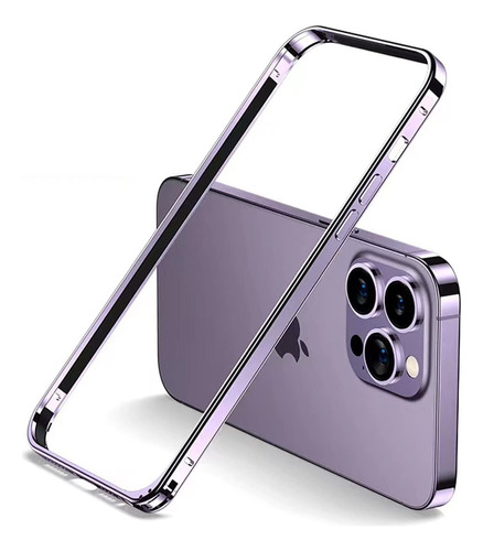 Funda Marco Bumper De Aluminio Para iPhone 14 Pro Max Purple