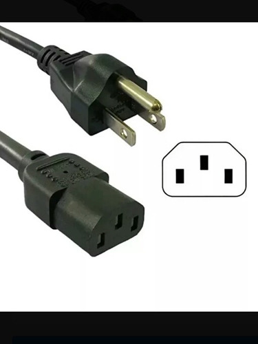 Cable De Alimentacion De Pc- Monitor