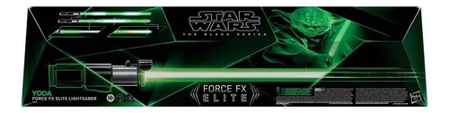 Star Wars The Black Series Yoda Force Fx Lightsaber Hasbro Color Verde Lima