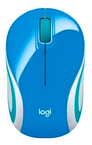 Mini Mouse Logitech Inalambrico M187 Refresh Blue