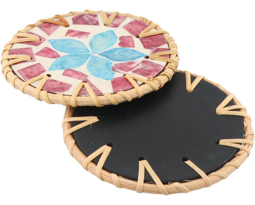 Posavasos Bohemios Decorativos 2 Uds., Posavasos De Concha D