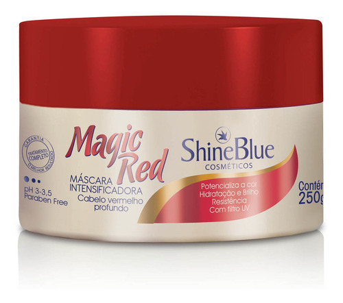 Mascara Shine Blue Magic Red 250g